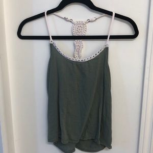 Green hollister tank top